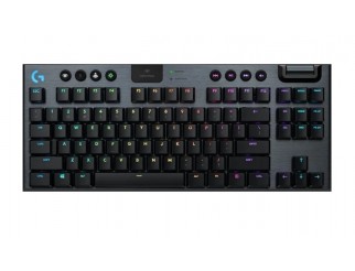 Геймърска клавиатура LOGITECH G915 TKL Tenkeyless LIGHTSPEED Wireless RGB Mechanical Gaming Keyboard - GL Clicky - CARBON - US INTL - INTNL