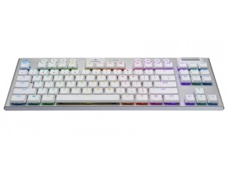 Геймърска клавиатура LOGITECH G915 TKL Tenkeyless LIGHTSPEED Wireless RGB Mechanical Gaming Keyboard - GL Tactile - WHITE - US INTL - 2.4GHZ/BT - N/A - INTNL - TACTILE SWITCH