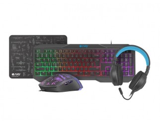 Клавиатура FURY Gaming Combo Set 4in1 Thunderstreak 3.0 Keyboard + Mouse + Headphones + Mousepad