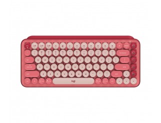 Клавиатура LOGITECH POP Keys Wireless Mechanical Keyboard With Emoji Keys - HEARTBREAKER_ROSE - US INT'L - INTNL