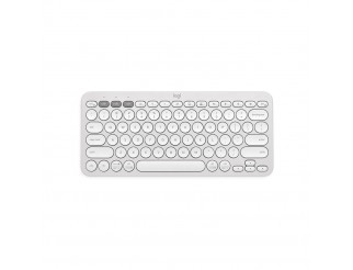 Клавиатура LOGITECH Pebble Keys 2 K380s - TONAL WHITE - US INT'L - BT - N/A - INTNL-973 - UNIVERSAL