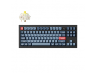 Геймърска Механична клавиатура Keychron V3 Max QMK, Carbon Black, Gateron Jupiter Banana Switch, RGB Backlight