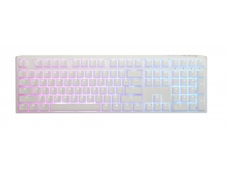 Геймърскa механична клавиатура Ducky One 3 Pure White Full Size Hotswap Cherry MX Silver, RGB, PBT Keycaps