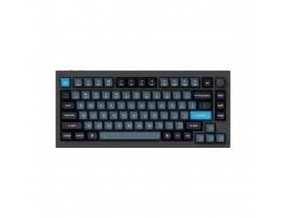 Геймърска Механична клавиатура Keychron Q1 Pro Black-Blue QMK TKL K Pro Brown Switch RGB LED PBT