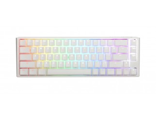 Геймърскa механична клавиатура Ducky One 3 Pure White SF 65%, Hotswap Cherry MX Black, RGB, PBT Keycaps