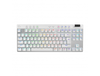 Геймърска механична клавиатура Logitech G Pro X TKL White Lightspeed Tactile Switch