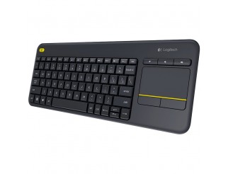 Клавиатура LOGITECH Wireless Touch Keyboard K400 Plus черен