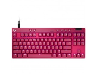 Геймърска механична клавиатура Logitech G Pro X RAPID TKL Magenta - Tactile Switch