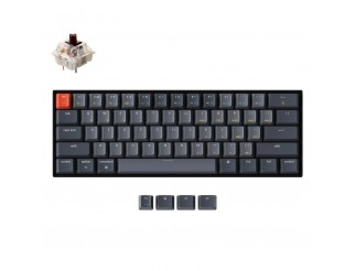 Геймърска Механична клавиатура Keychron K12 Hot-Swappable 60% Gateron Brown Switch White LED ABS