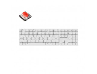 Геймърска механична клавиатура Keychron K5 Pro White QMK/VIA Full-Size Low-Profile Gateron(Hot Swappable) Red Switches RGB Backlight