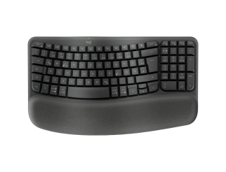 Клавиатура LOGITECH Wave Bluetooth ergonomic keyboard - GRAPHITE - US INT'L - B2B