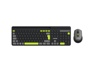 Клавиатура CANYON HSET-W5 Keyboard+Mouse AAA+AA Wireless Black