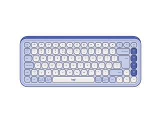 Клавиатура Logitech Pop Icon Keys - Lilac - US INT'L - BT - N/A - INTNL-973