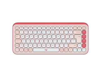 Клавиатура Logitech Pop Icon Keys - Rose - US INT'L - BT - N/A - INTNL-973