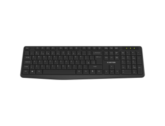 Клавиатура CANYON keyboard KB-W01 Wireless Black EN/BG