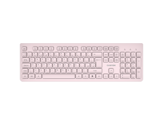 Клавиатура CANYON keyboard HKB-W01 UK/US AAA Wireless Beige
