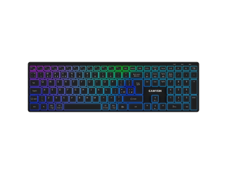 Клавиатура CANYON keyboard HKB-W11 UK/US RGB Dual Mode Wireless Black