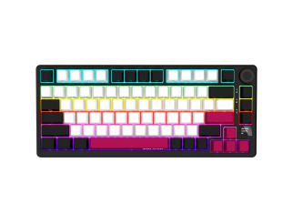 Геймърска клавиатура LORGAR KBP7075W, Wireless 75% Mechanical Gaming Keyboard Pro, Black/red, EN ...