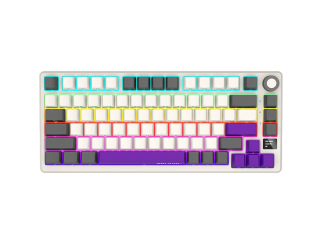 Геймърска клавиатура LORGAR KBP7075W, Wireless 75% Mechanical Gaming Keyboard Pro, Beige, EN layout
