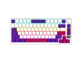 Геймърска клавиатура LORGAR KBP7075W, Wireless 75% Mechanical Gaming Keyboard Pro, White, EN layout