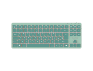 Клавиатура CANYON Keyboard OnType 10 Low Profile EN Wired Grey
