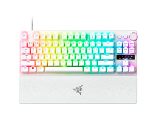 Геймърска клавиатура RAZER Huntsman V3 Pro Tenkeyless Gaming Keyboard - White - US Layout