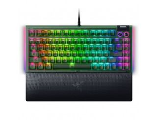 Геймърска клавиатура Razer BlackWidow V4 75% Phantom Green Edition, US Layout, Razer Chroma RGB, Hot...