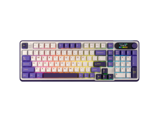 Геймърска клавиатура ROYAL KLUDGE RK-S98 Blackberry Mousse Gaming Keyboard Chartreuse switch