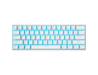 Геймърска клавиатура ROYAL KLUDGE RK61 White Gaming Keyboard Red switch