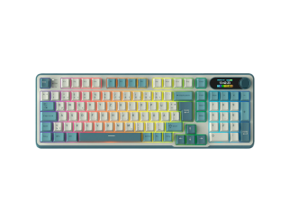 Геймърска клавиатура ROYAL KLUDGE RK-S98 Light Cloud Gaming Keyboard Chartreuse switch
