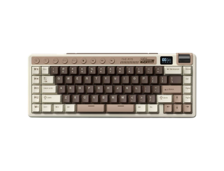 Геймърска клавиатура ROYAL KLUDGE RK M70 Mocha Grey Gaming Keyboard Cream switch