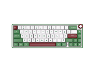Геймърска клавиатура ROYAL KLUDGE R65 Green sand Gaming Keyboard Chartreuse switch