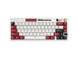 Геймърска клавиатура ROYAL KLUDGE RK M65 Famicom Gaming Keyboard Cream switch