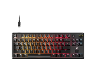 Геймърска клавиатура Corsair K70 CORE TKL, Gaming Keyboard, MLX RED, Black