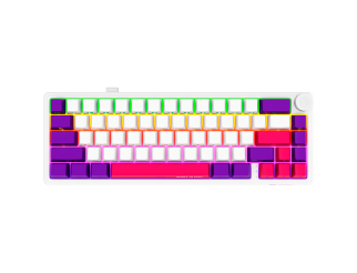 Геймърска клавиатура LORGAR KBP70MW, Wireless 65% Mechanical Gaming Keyboard Pro, White, EN layout