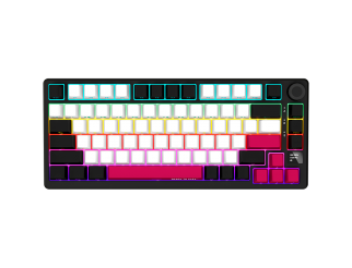 Геймърска клавиатура LORGAR KBP7075W, Wireless 75% Mechanical Gaming Keyboard Pro, Black/red, EN ...