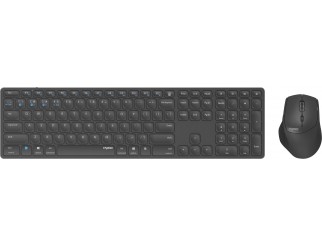 Комплект клавиатура и мишка RAPOO 9800M, Multi mode, Bluetooth, 2.4Ghz, Безжичен, Черен