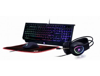 Гейминг КИТ Gembird GGS-UMGL4-01 Ultimate 4-in-1 Gaming kit \"Phantom\"