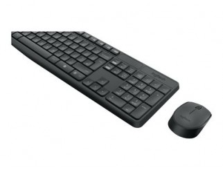 Клавиатура LOGITECH MK235 Wireless Keyboard and Mouse Combo - Grey - US INTL