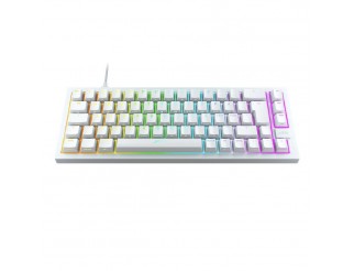 Геймърскa механична клавиатура XTRFY K5 Transperant White, 65% Hotswap RGB UK Layout Kailh Red