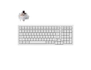 Геймърска Механична клавиатура Keychron K4 Pro White Hot-Swappable Full-Size K Pro Brown Switch RGB LED