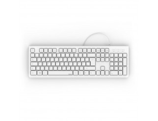 Клавиатура HAMA KC-200, с кабел, USB, бяла