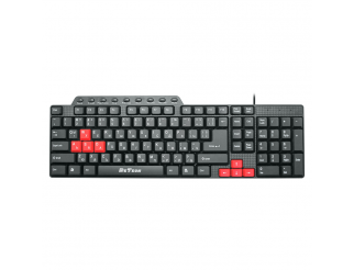 Мултимедийна клавиатура DeTech DE6085, USB, Кирилизирана, Черен