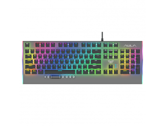 Механична Геймърска Клавиатура Aula F2099, Сив 