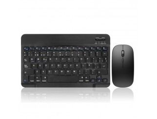 Комплект мишка и клавиатура No brand 030, Bluetooth, Черен 