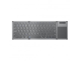 Клавиатура No brand B066T, Тъчпад, Сгъваема, Bluetooth, Черен 