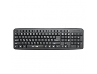 Клавиатура DeTech DE6149UG, USB, Greek Layout, Black - 6190