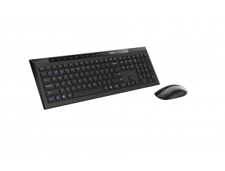 Комплект клавиатура и мишка RAPOO 8210M Multi mode, Bluetooth &2.4Ghz, Безжичен, Черен