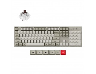 Геймърска Механична клавиатура Keychron C2 Pro 8K QMK - Super Brown Switch, Full Size