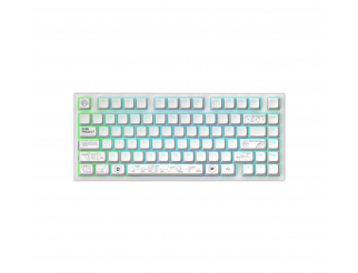 Геймърскa безжична клавиатура Dark Project ALU81A Terra Nova White RGB